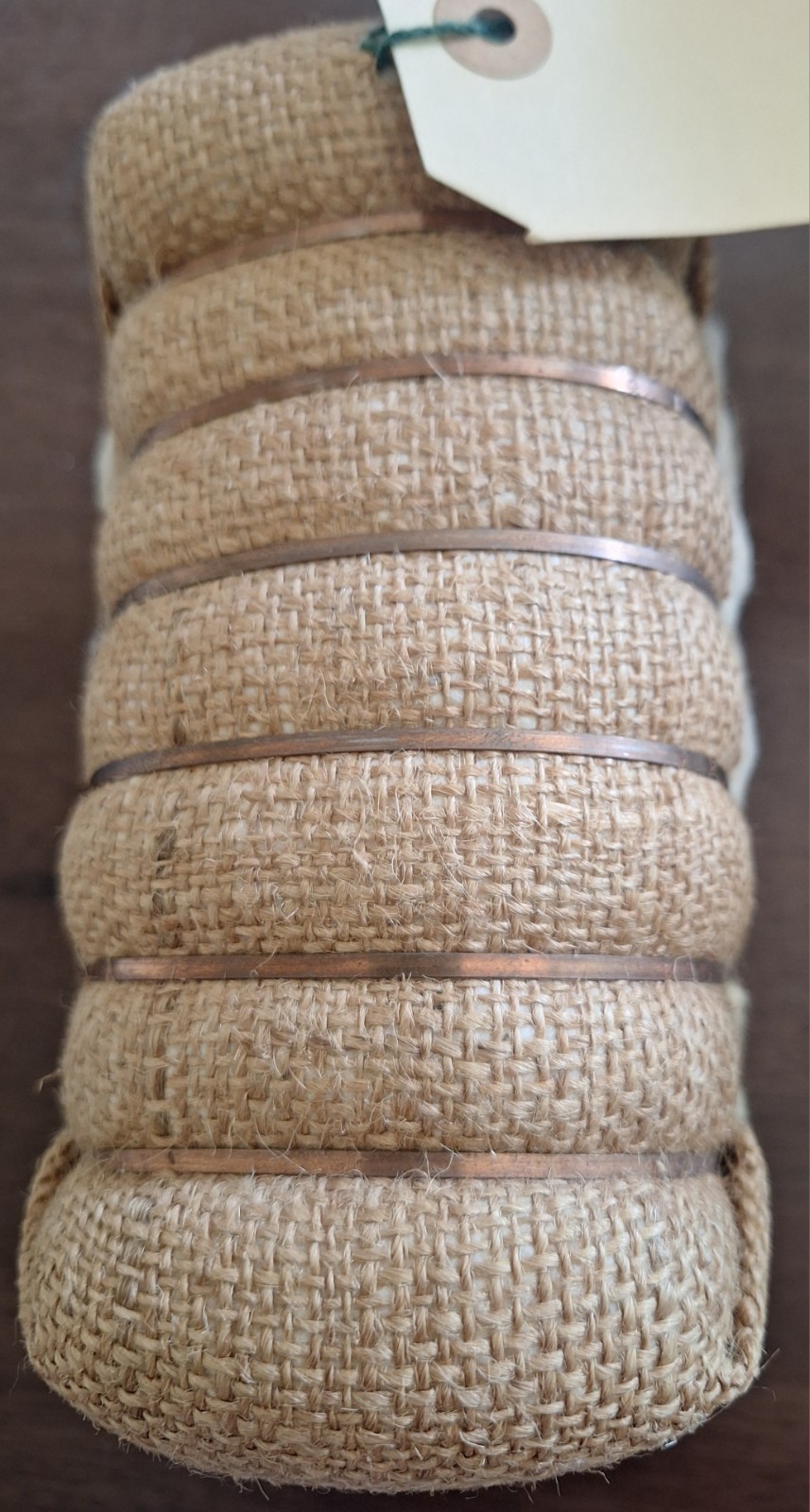 ARIZONA COTTON BALE SOUVENIR-VINTAGE 7&Prime; HIGH WIRE BANDED PIMA COTTON-ADORABLE PC