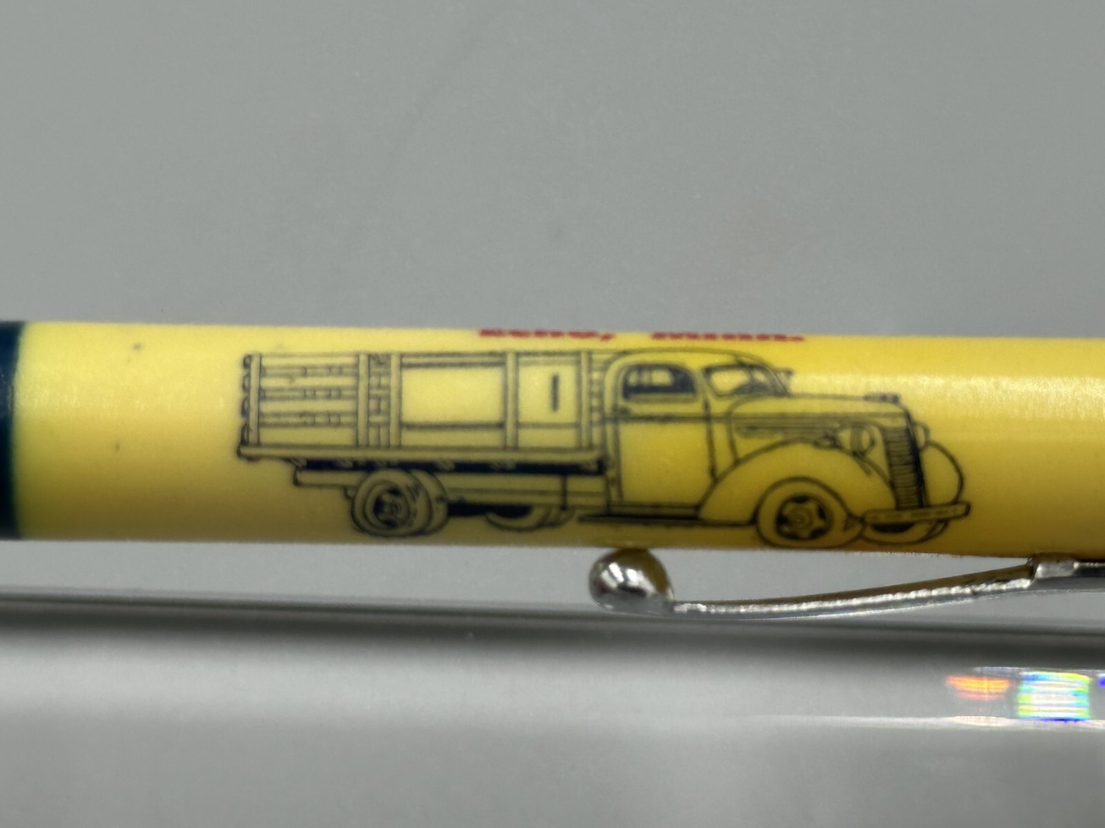 Vintage FARM TRUCK Corn Shelling Hauling BULLET PENCIL Advertise ECHO Minnesota