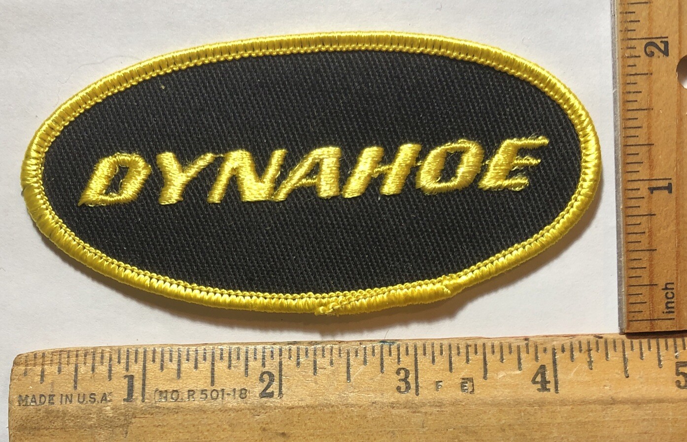 Vintage Dynahoe Logo Patch Backhoe Loader Heavy Construction Equipment Business