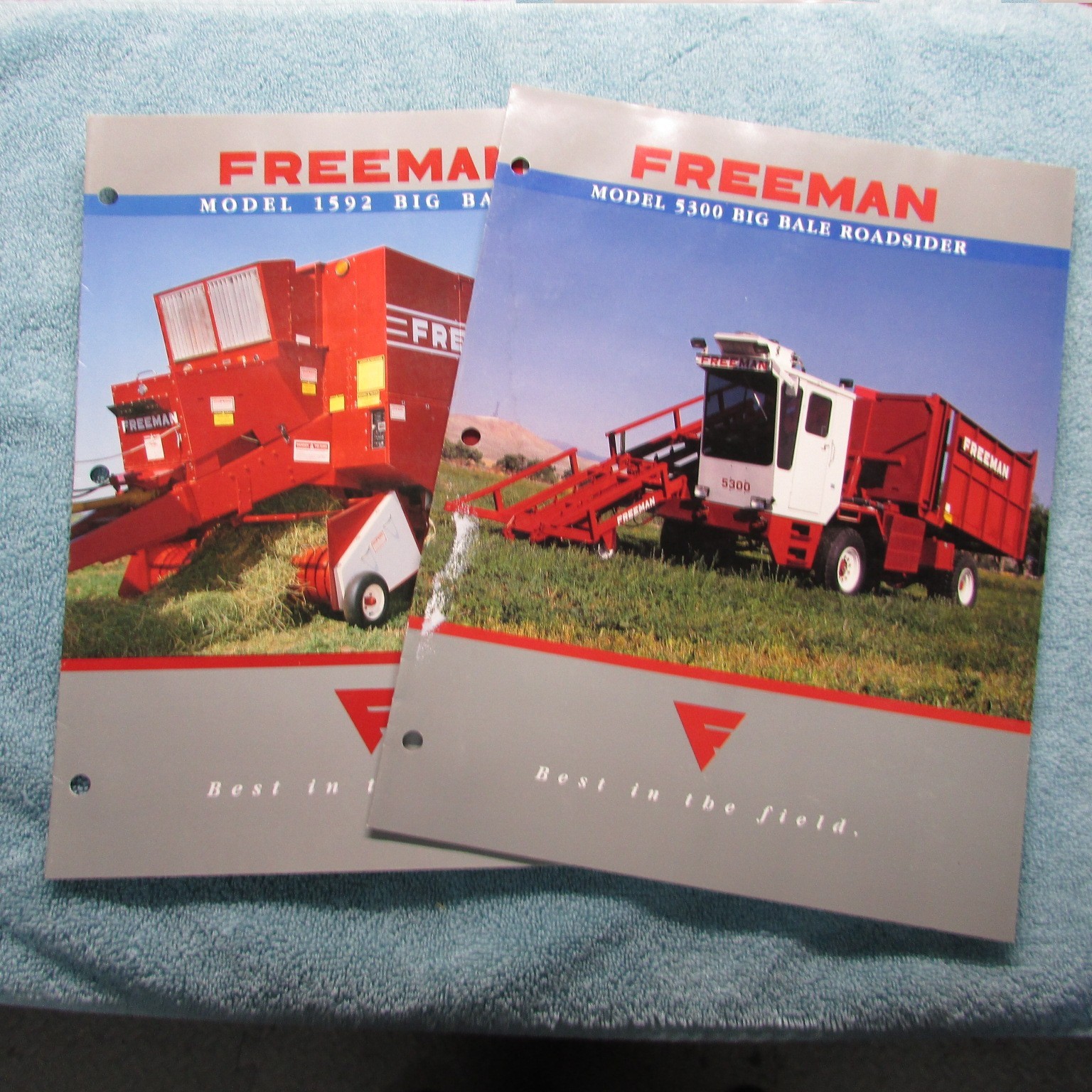 Freeman Baler&rsquo;s Brochure&rsquo;s (2) 5300 Big Bale Roadsider & 1592 Big Baler
