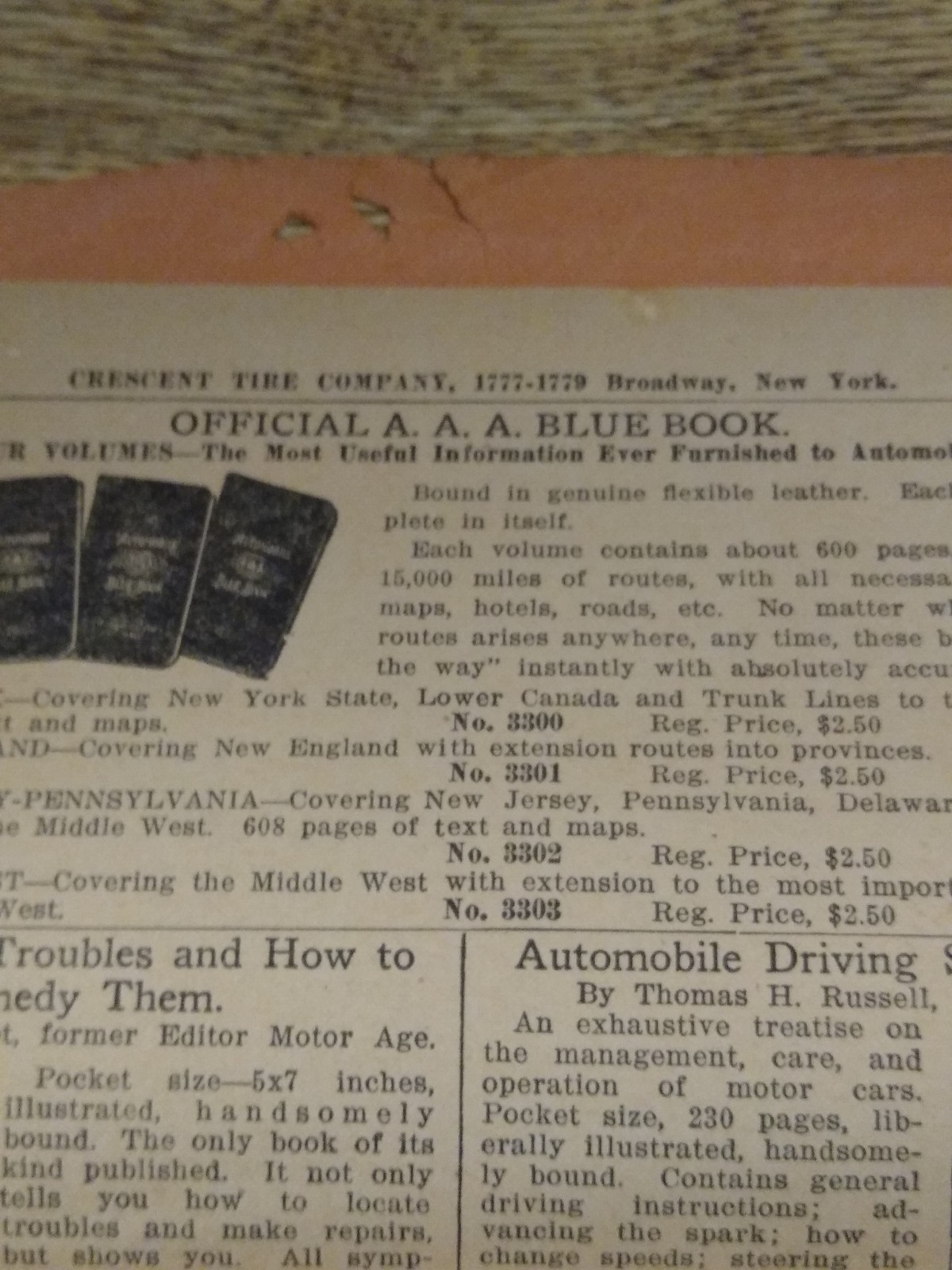 1912? Crescent Tire & Supplies Tires & Tubes Pricing Features Sales Mailer