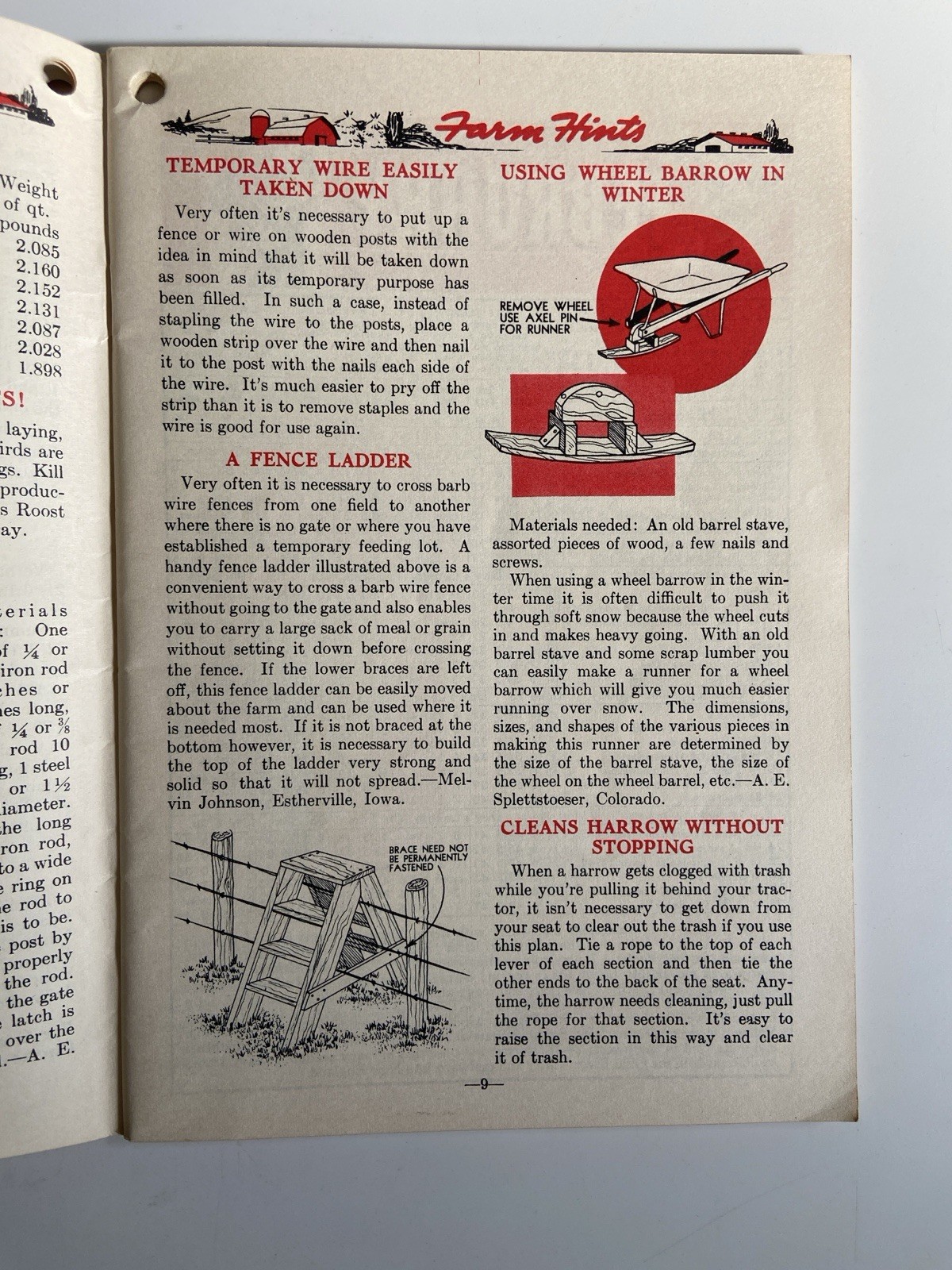 1947 Watkins Almanac Farm Hints Moon Phases Farming Techniques Planting Crops PB