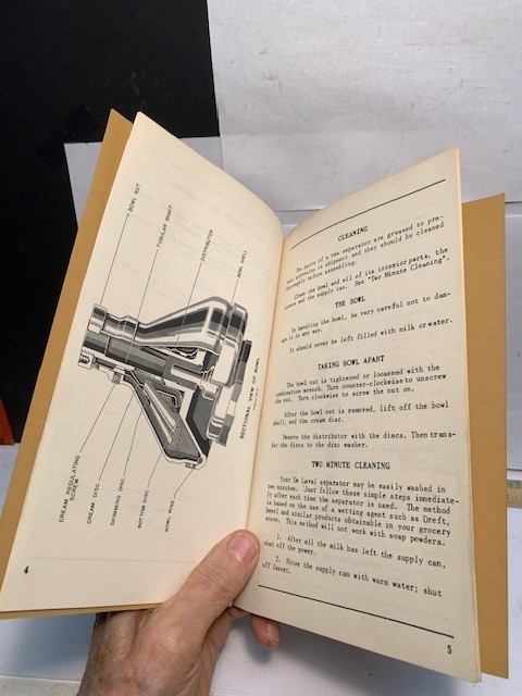 « NICE » 1956 INSTRUCTION MANUAL DE LAVAL No. 9 JUNIOR ELECTRO CREAM SEPARATOR