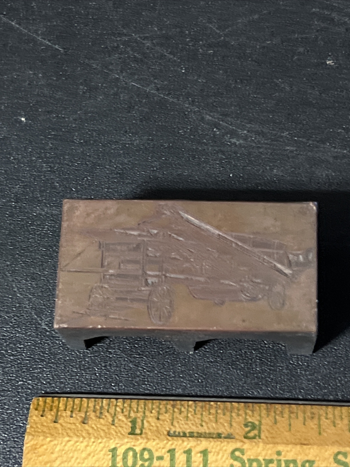 1880s Farm Implements Print Block