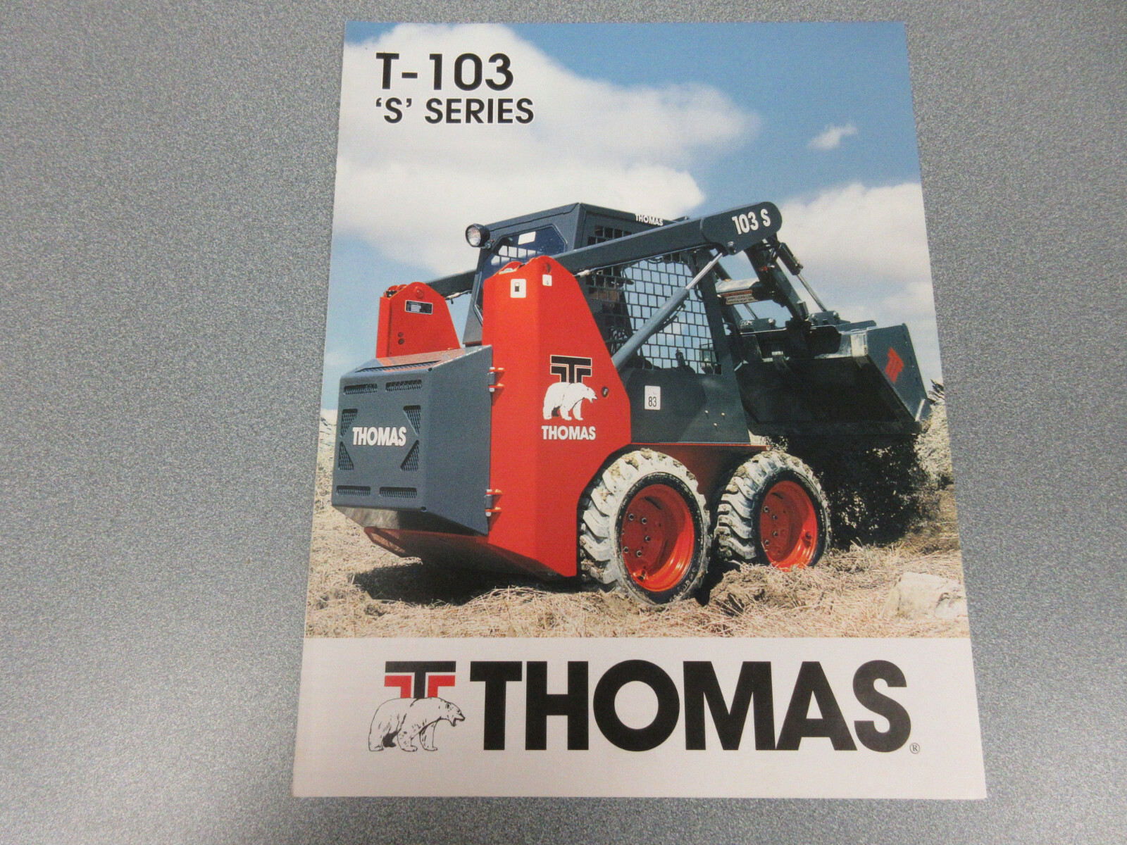 Thomas T-103 Skid Steer Loader Brochure 4 pages