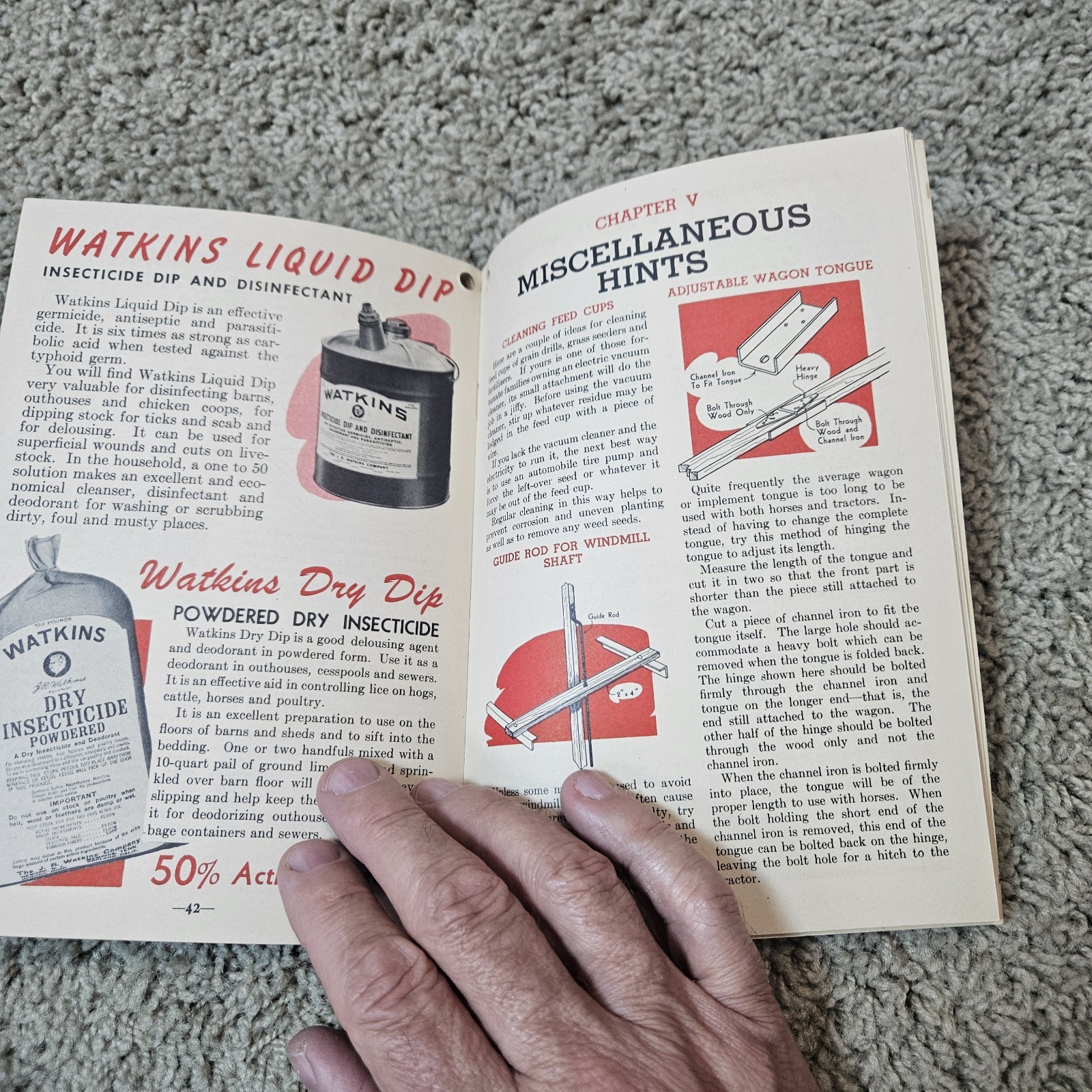 Vintage 1944 Watkins Farm Hints and Rules Booklet