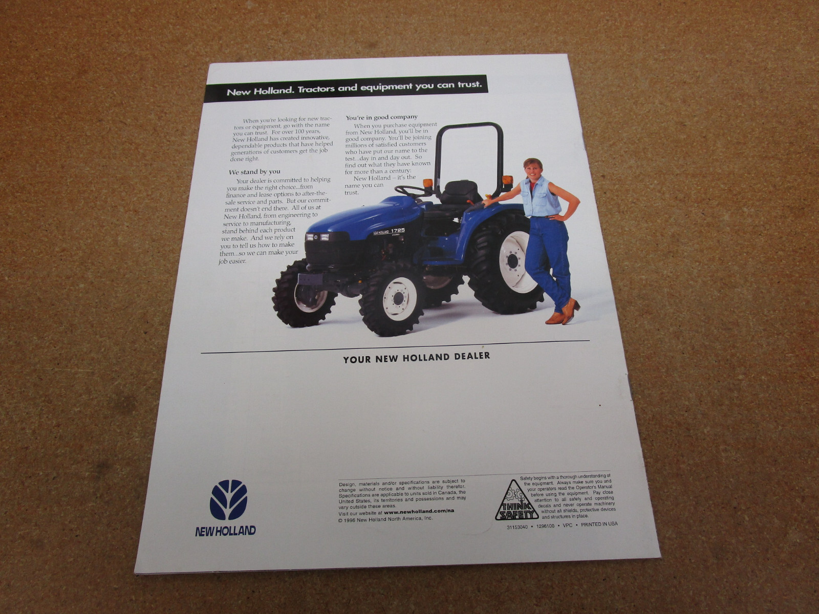 1996 Ford Tractor Boomer Compact Utility catalog sales brochure 26pg ORIGINAL