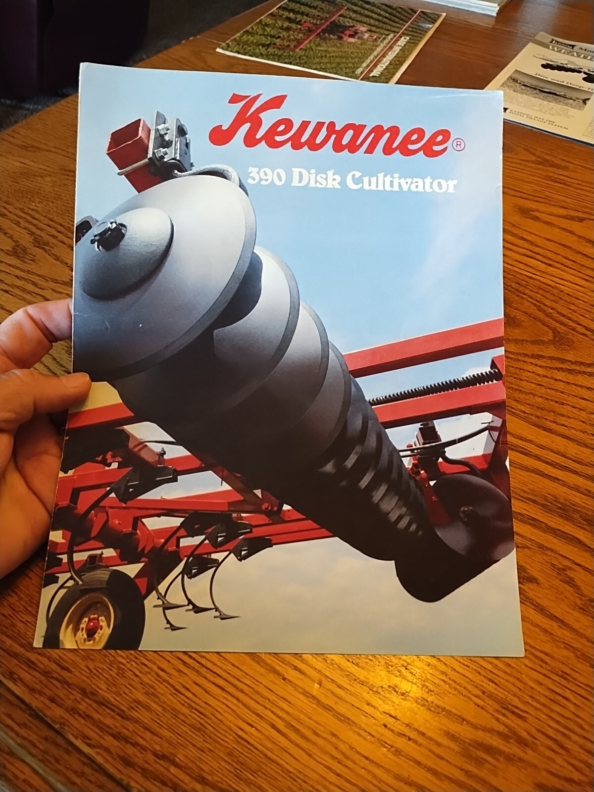 Vtg Kewanee 390 Disk Cultivator Sales Brochure Ag Ad Illinois Allied Products
