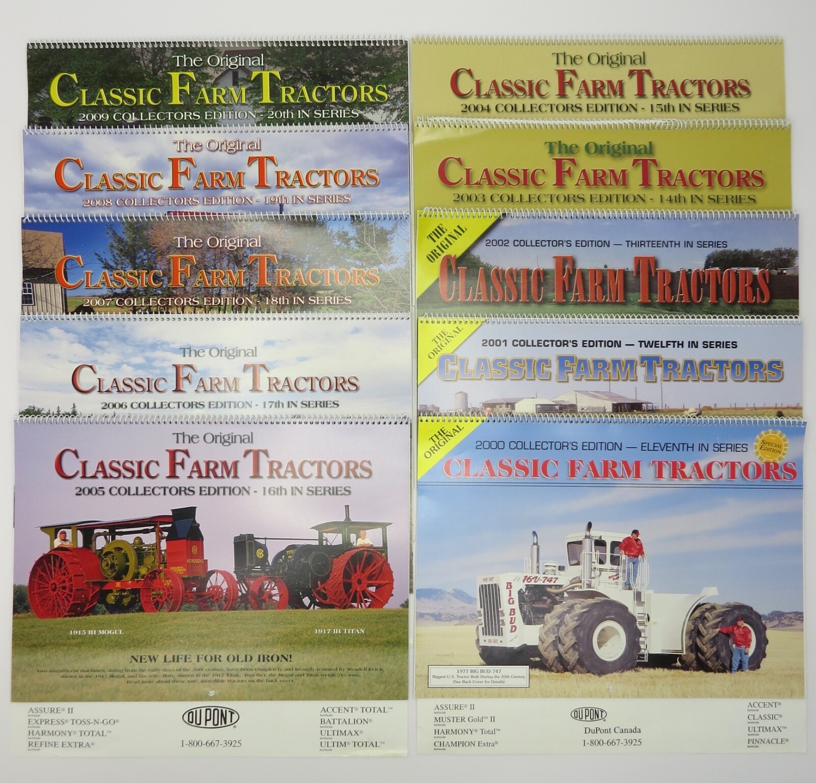 26 Classic Farm Tractors Calendars 3rd-28th Collector&rsquo;s Edition 1992-2017 DuPont