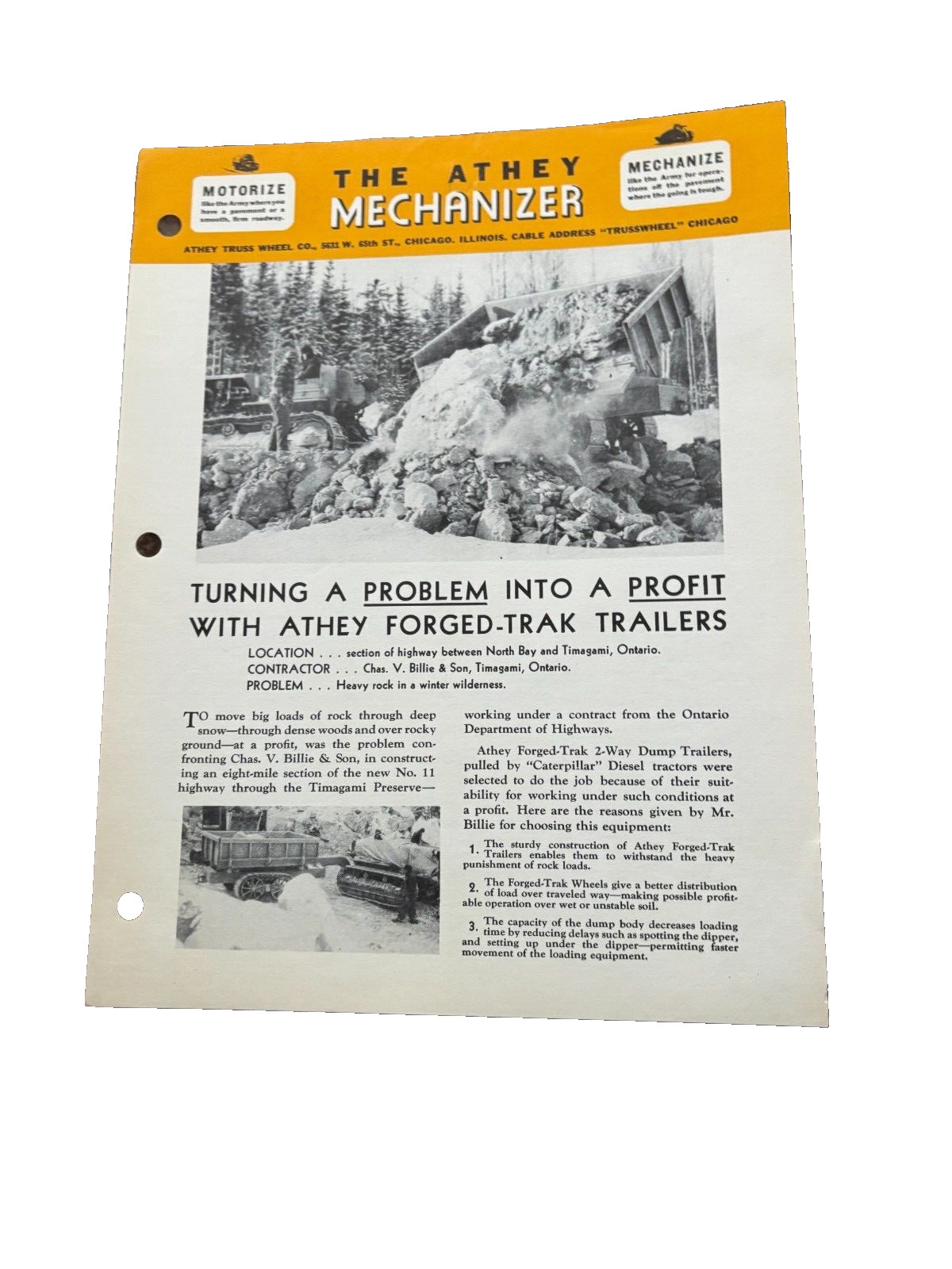 Athey Mechanizer Forged Trak Trailers Brochure FCCA24