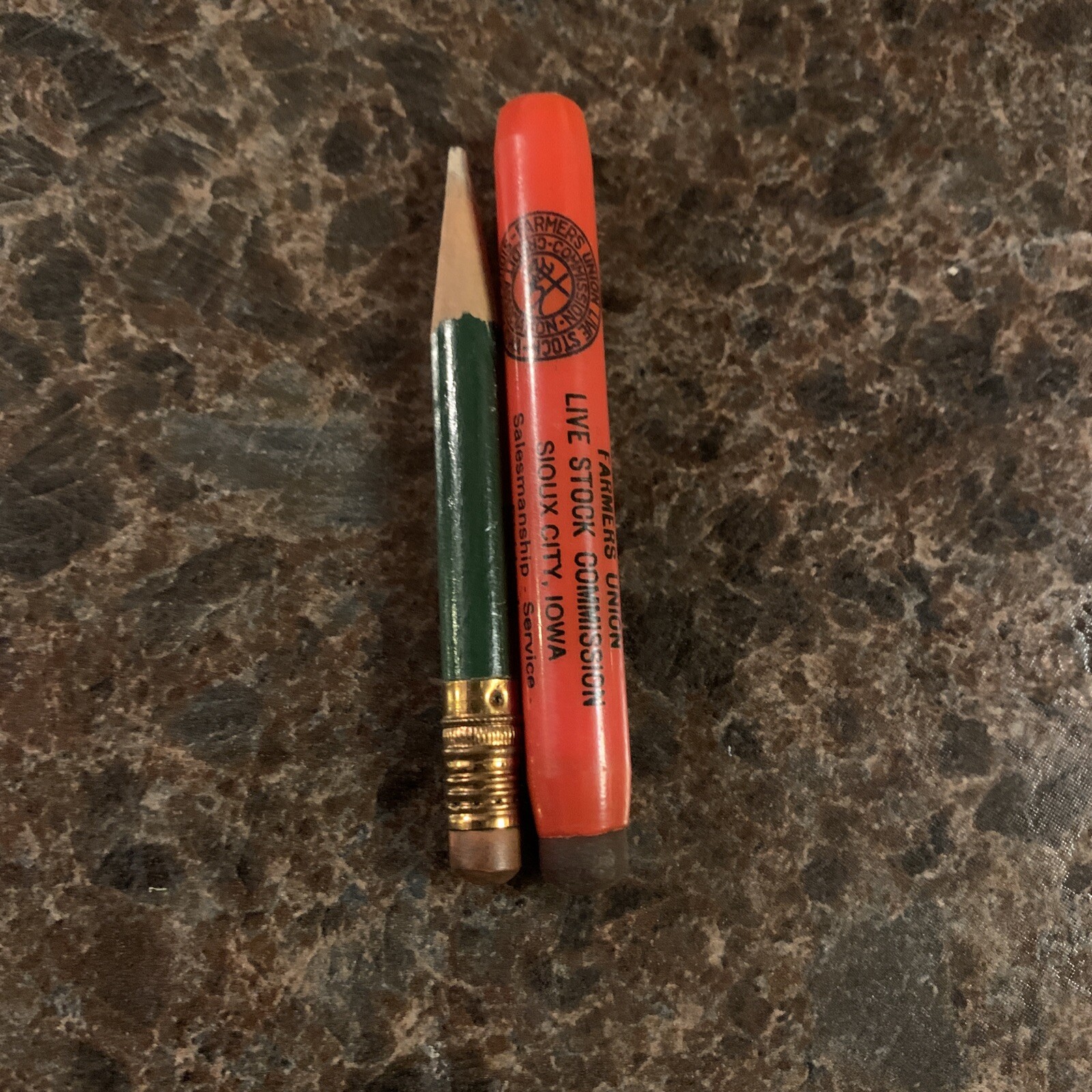 Vtg Farmers Union Livestock Commossion Bullet Pencil Sioux City, IA