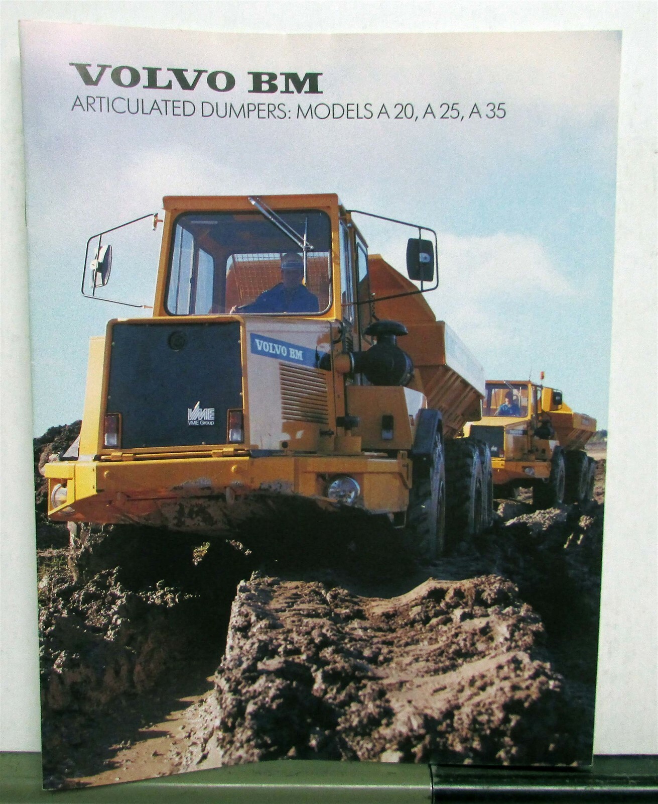 1987 VOLVO Articulated Dumpers A20 25 35 Construction Sales Brochure