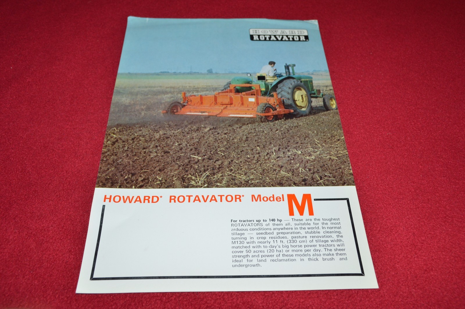 Howard Model M Rotavator Dealers Brochure YABE14