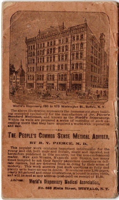 1887-88 Pierce&rsquo;s Memorandum and Account Book w/ Product Ads & Testimonials, USED