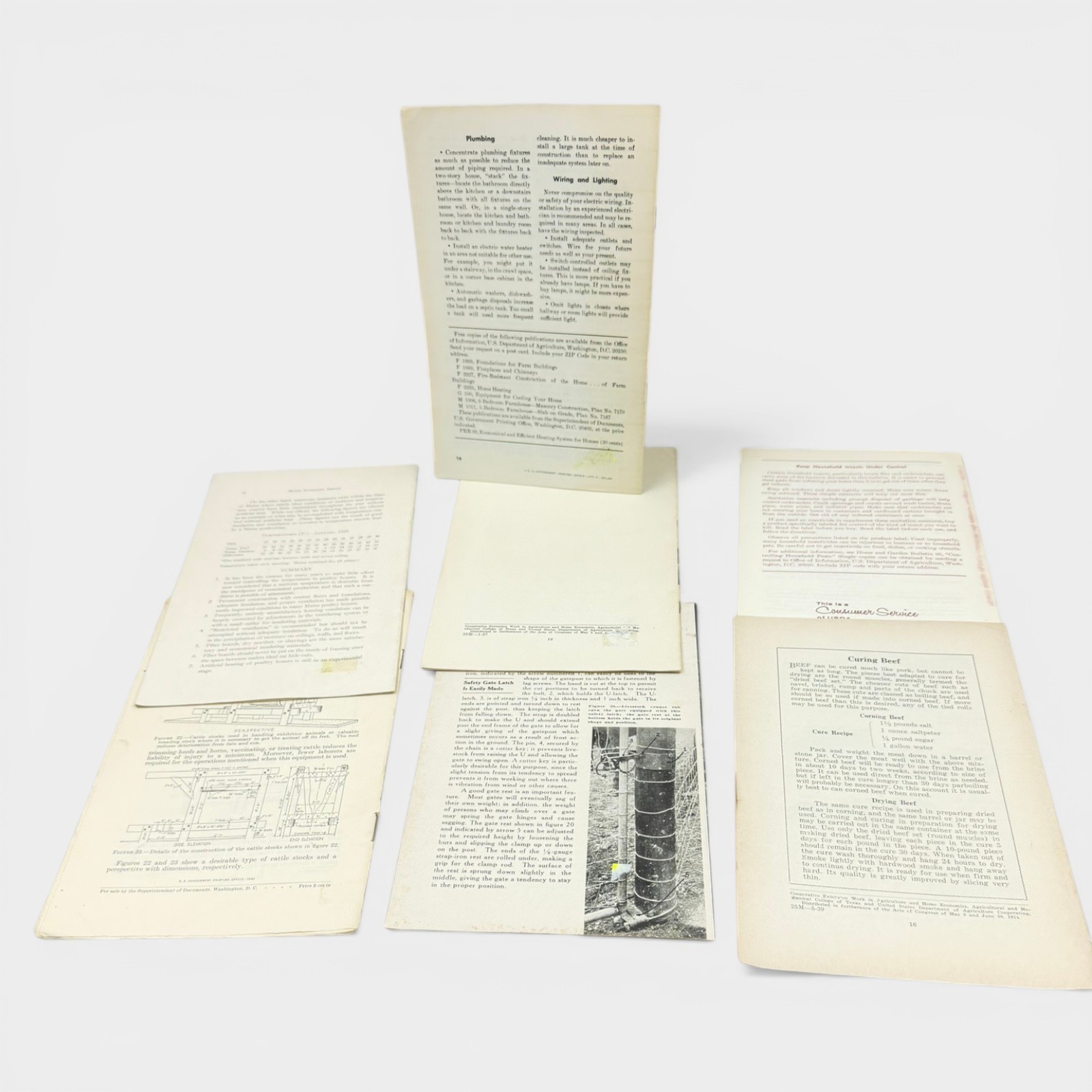Vintage Farm Pamphlet 31 Agricultural Bulletins Homesteading Livestock 30s-70s
