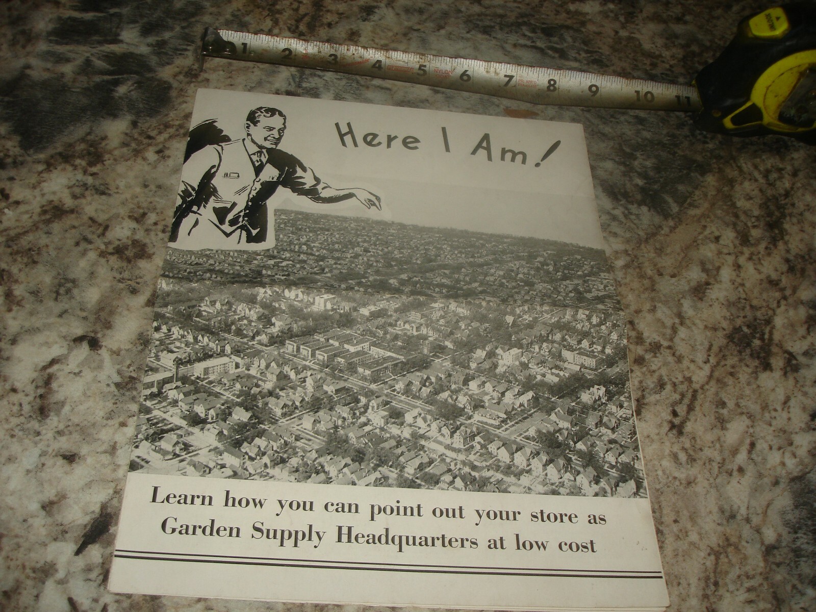 Vintage Vigoro fold out gardening seeds soil ad brochure Old antique