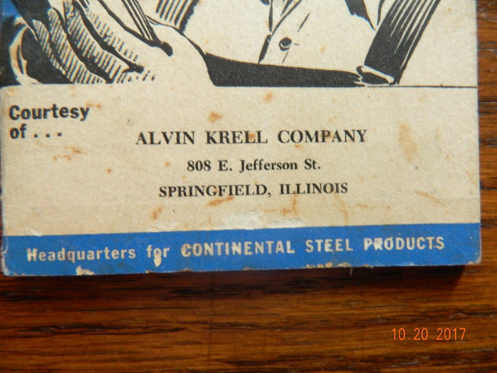 CONTINENTAL STEEL 1952 FARM RECORD BOOK ALVIN KRELL CO.SPRINGFIELD,ILLINOIS