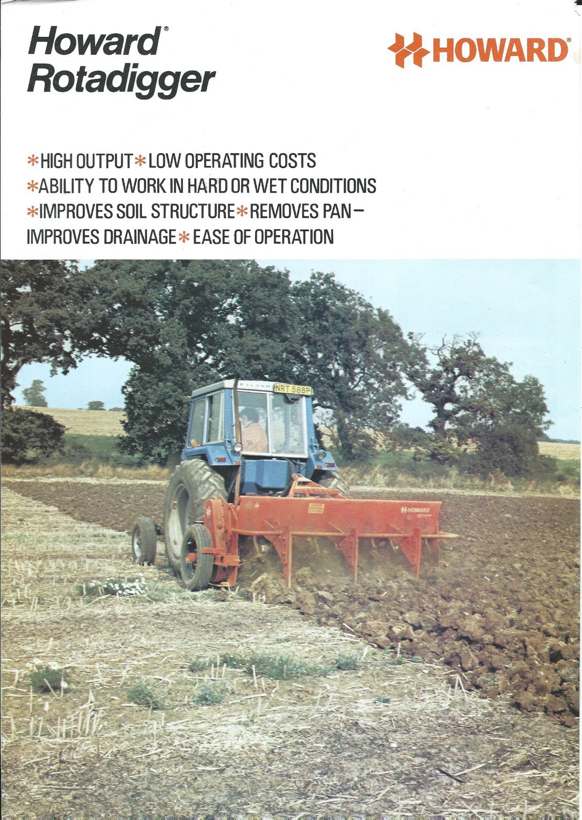 Farm Equipment Brochure – Howard – Rotadigger – 1978 (F5132)