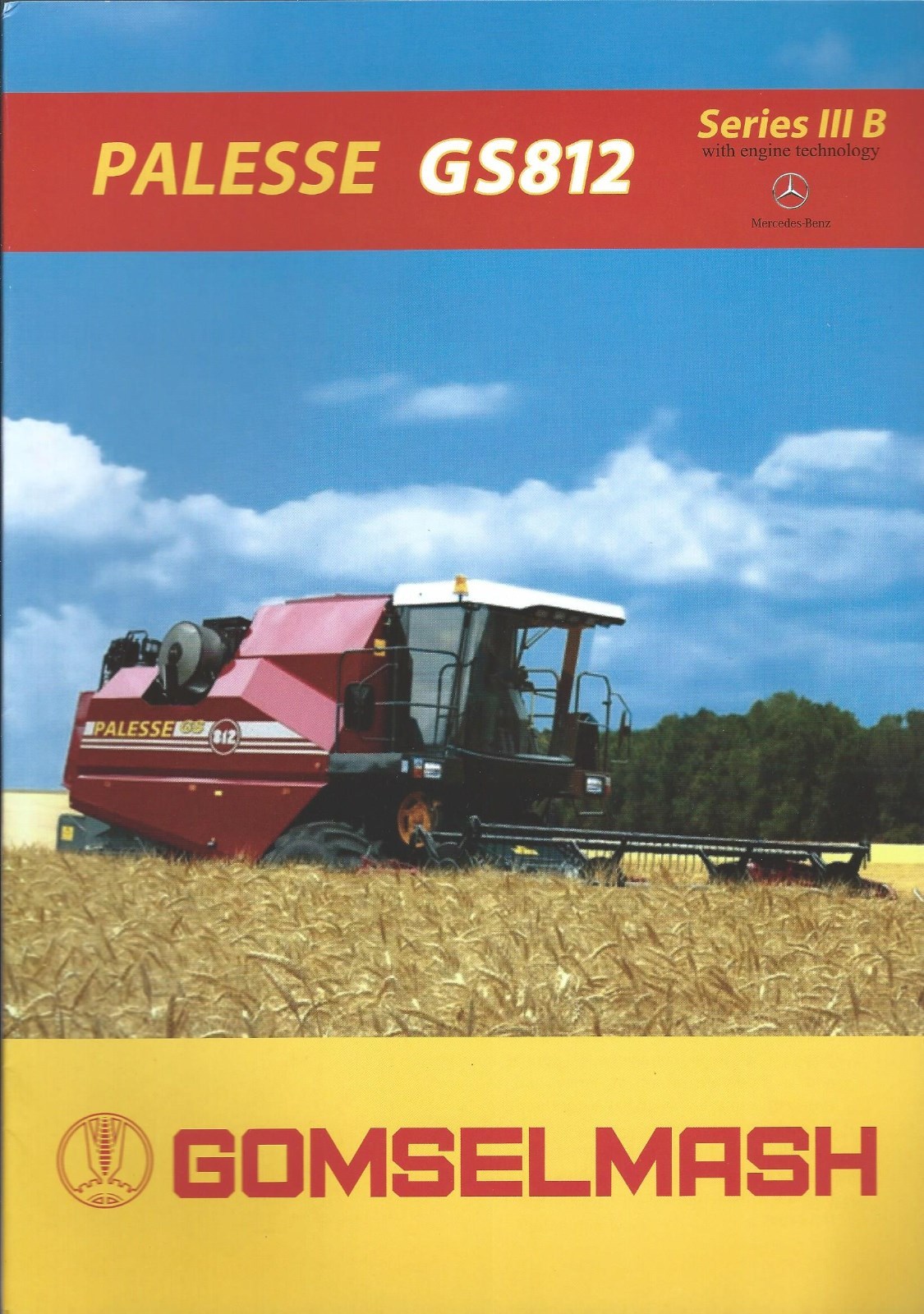 Farm Combine Brochure – Gomselmash – Palesse GS 812 – c2013 (F5829)