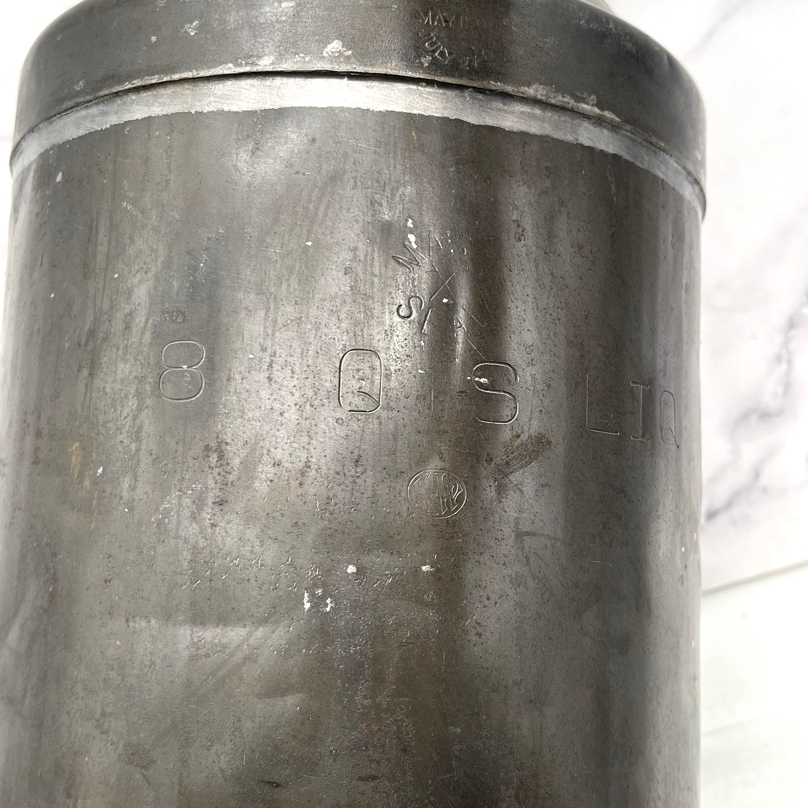 Antique Dairy Milk Can Metal Farm Advertising