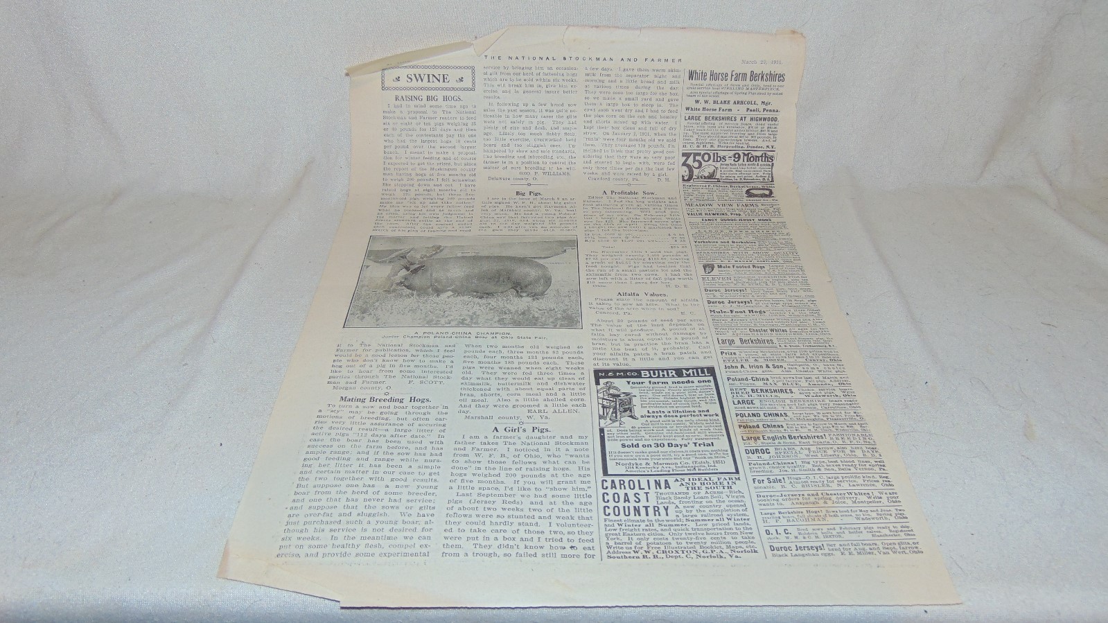 1911 Original INTERNATIONAL HARVESTER COMPANY AND OTHER ADVERTISING