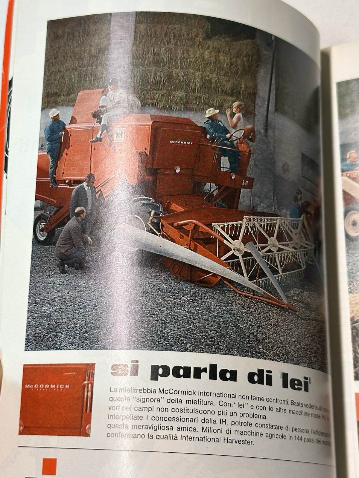 Landini C3200 Crawler Tractor Minicingolata VTG Italian Sales Brochure Poster!