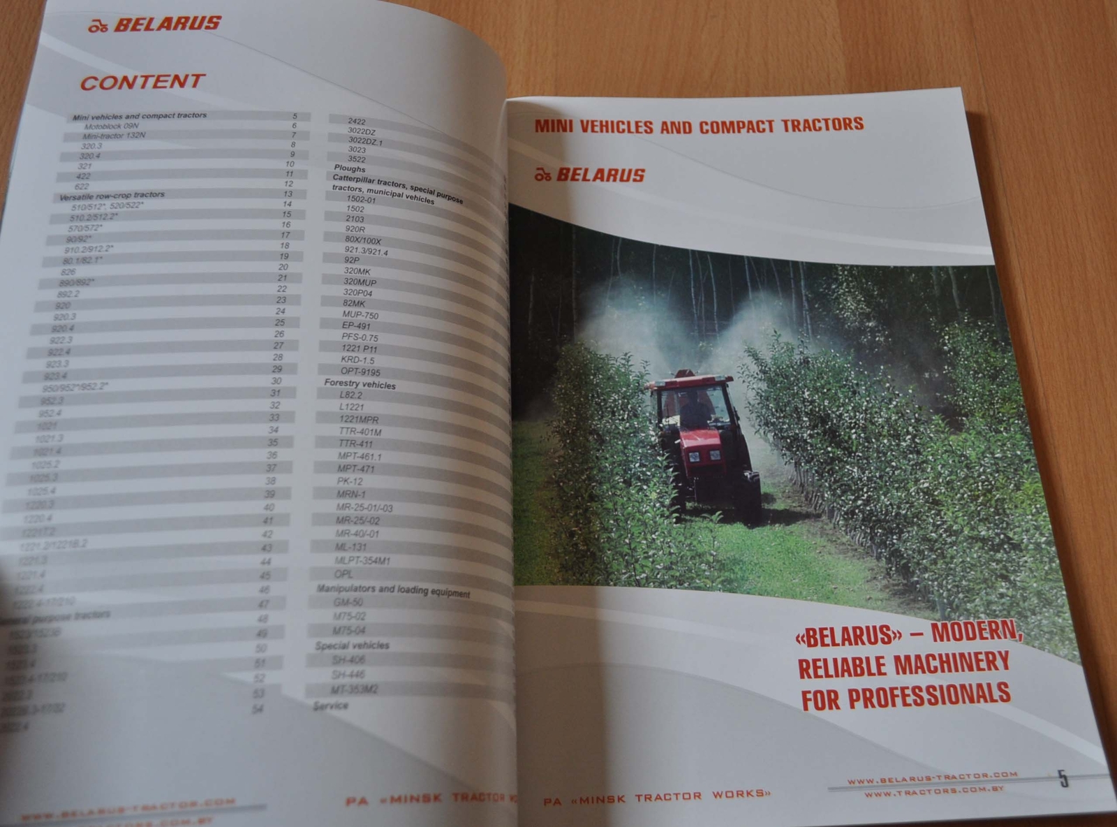 2011 MTZ Belarus Tractor Model Range Agricultural Machinery Brochure Prospekt EN