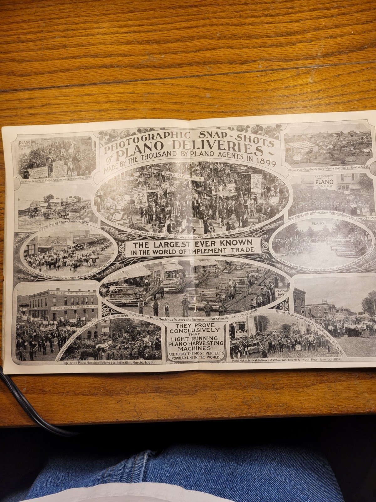 Plano Mfg Co. Agricultural Brochure 1899 Light Running Machines Chicago USA