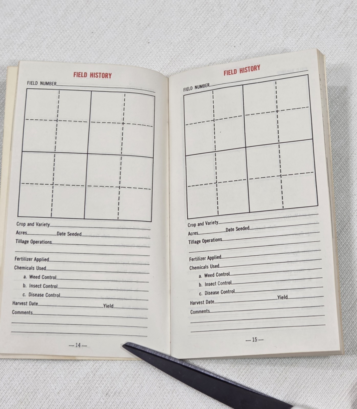 Vintage 1977 1978 Farm Ranch Field Notebook Tobacco Warehouse Ag Guide Ledger