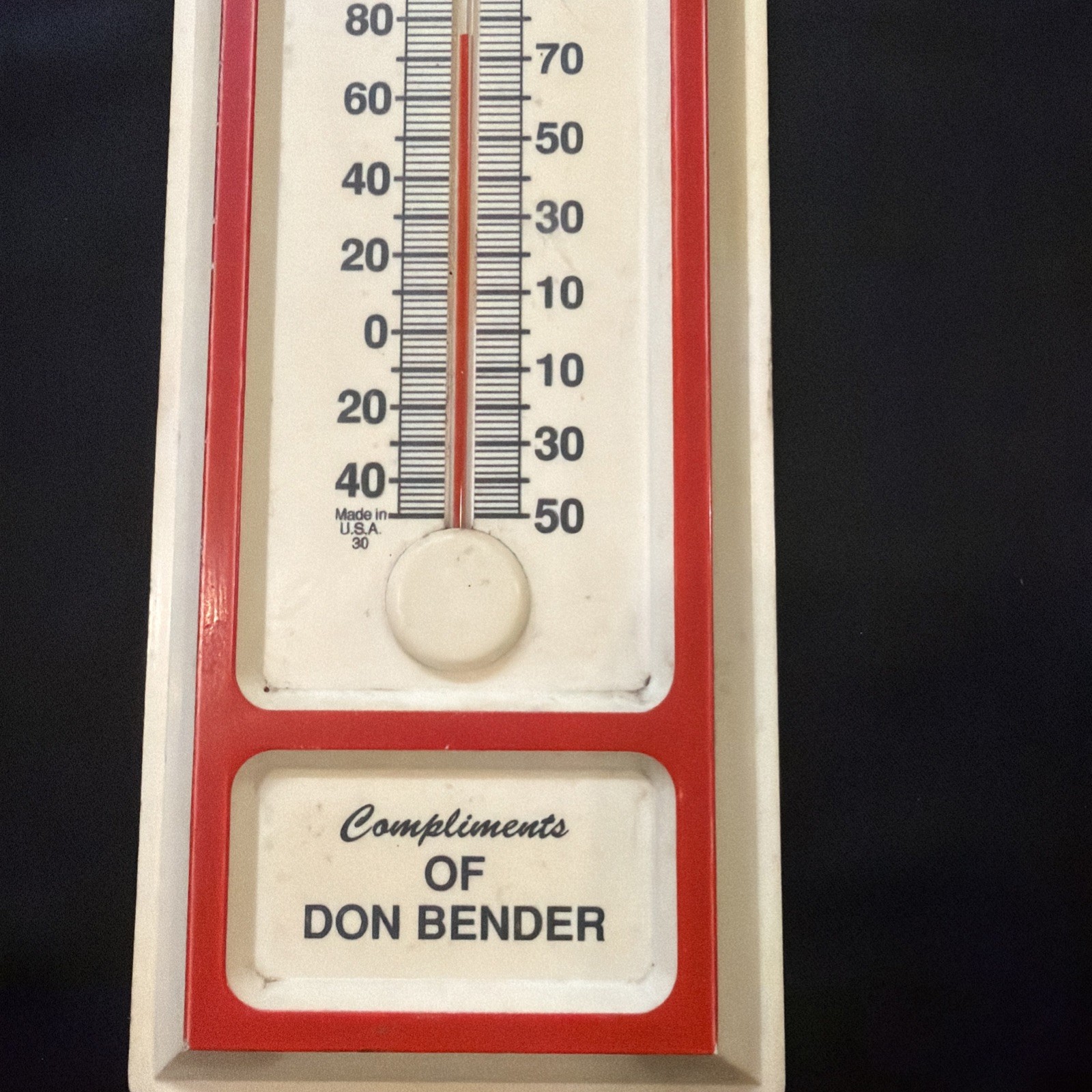 Vintage Advertising Thermometer, York PA. Good Condition As Pictured Very RARE
