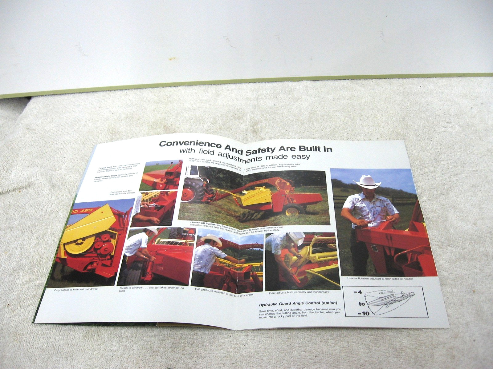 VINTAGE 1984 NEW HOLLAND TRACTOR HAYBINE CONDITIONER BROCHURE 499