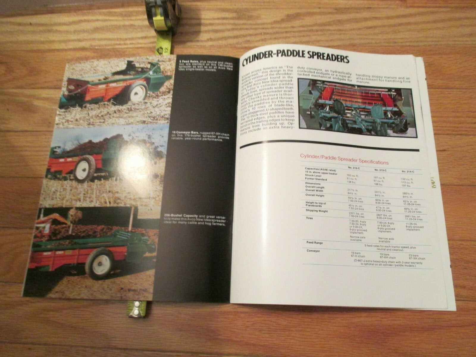 New Idea Farm Equipment Manure Spreaders Dealer sales brochure