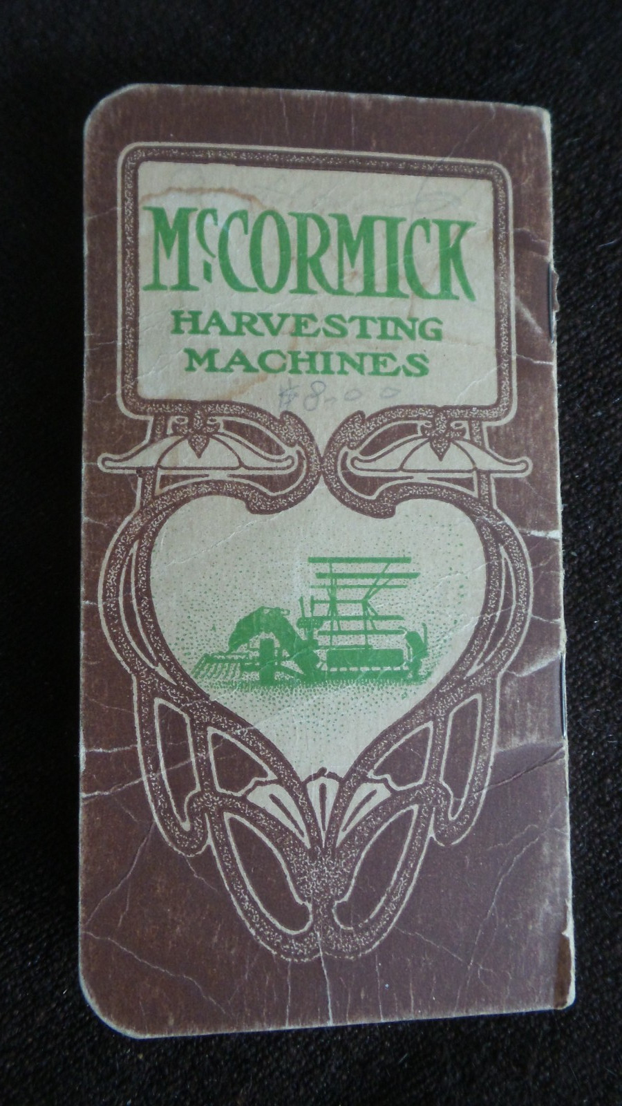 1905 MCCORMICK HARVESTING MACHINES Pocket MEMO Used