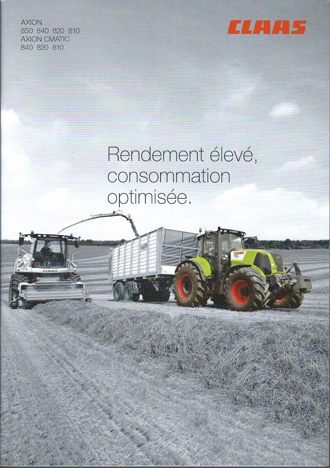 Farm Tractor Brochure – Claas – AKION CMATIC 850 840 820 810 – FRENCH (F5464)