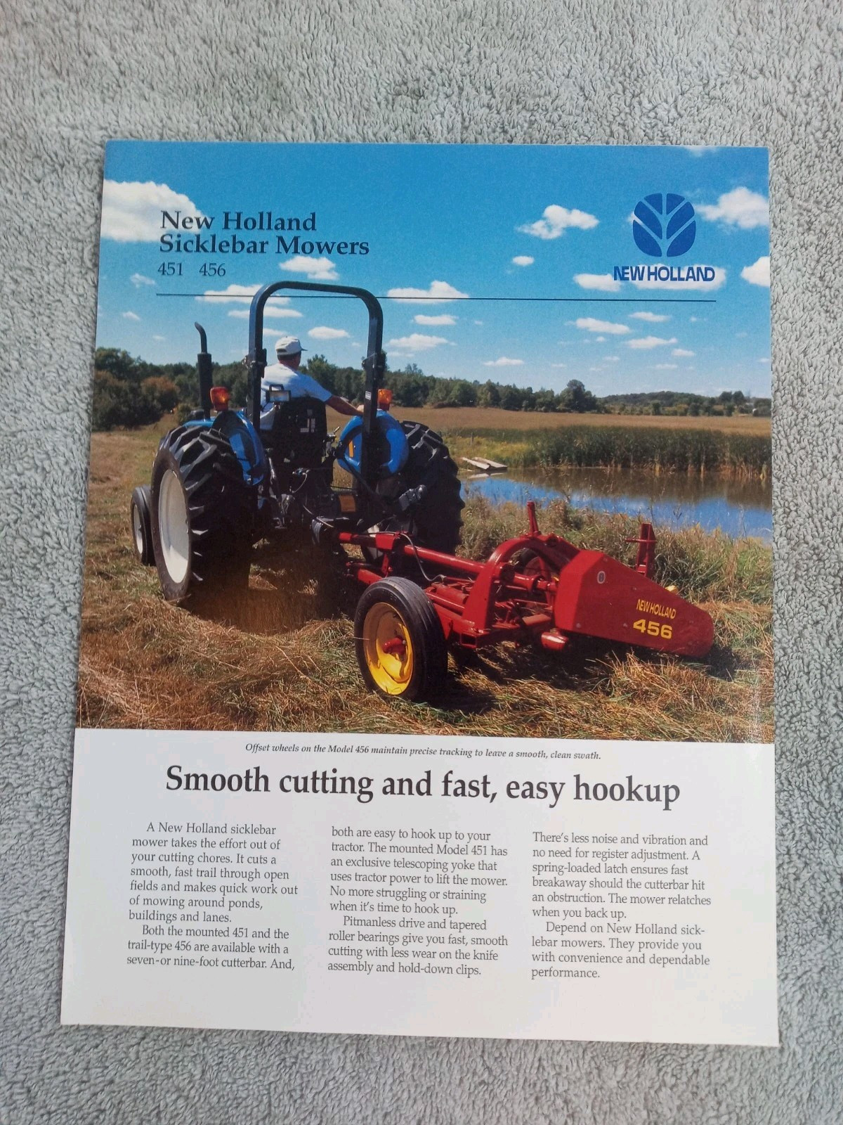 New Holland 451 456 Sicklebar Mower One Page Sales Brochures Lot Of 14