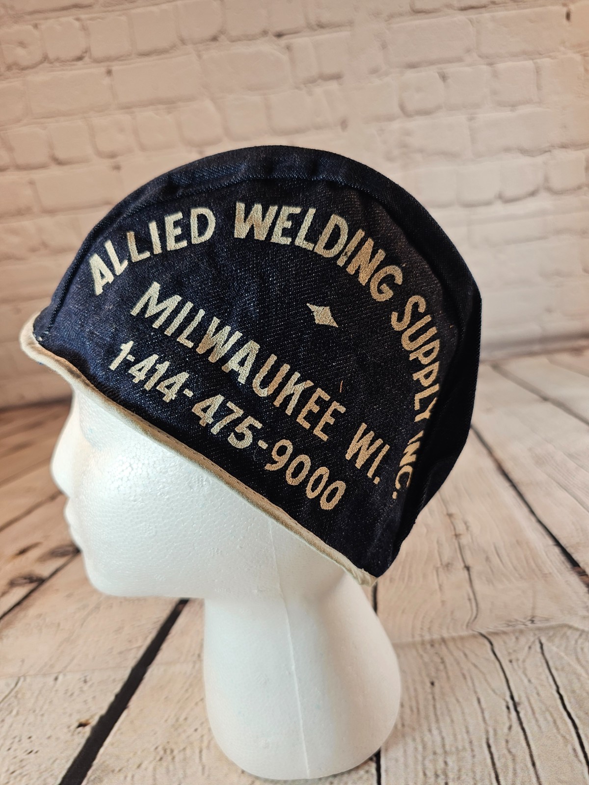 Vintage Denim Welding Cap Allied Welding Supply Milwaukee Weld Mold Tool & Die