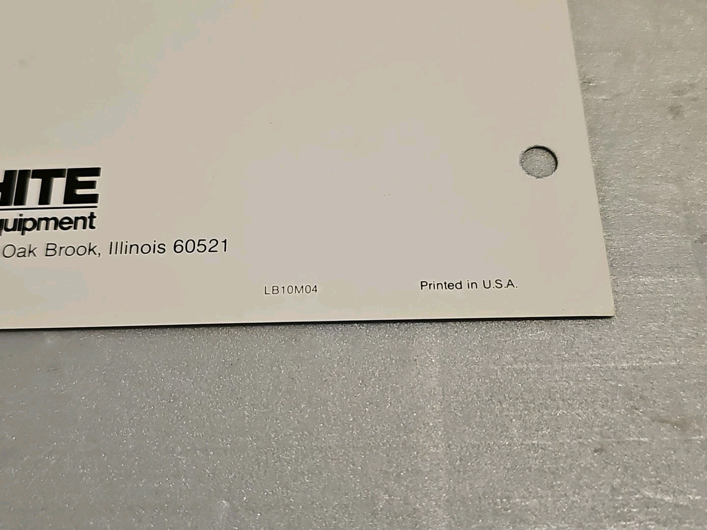 White Farm Equipment “ 4110 Dozer Blade” Ad Sheet