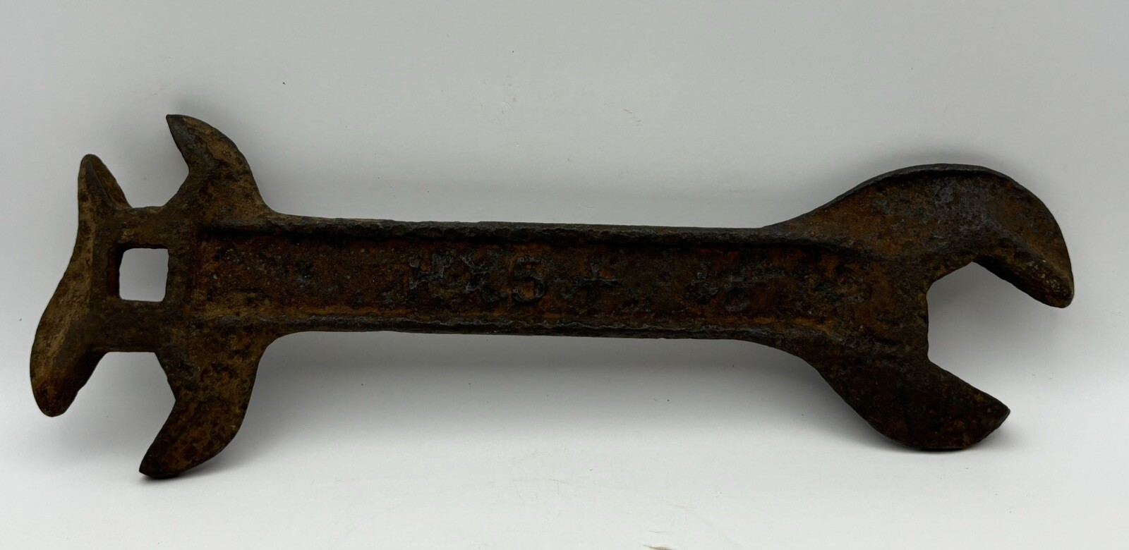 Old Farm Barn Find Vintage Hand Tool Moline Plow CO. Embossed Advertising Wrench