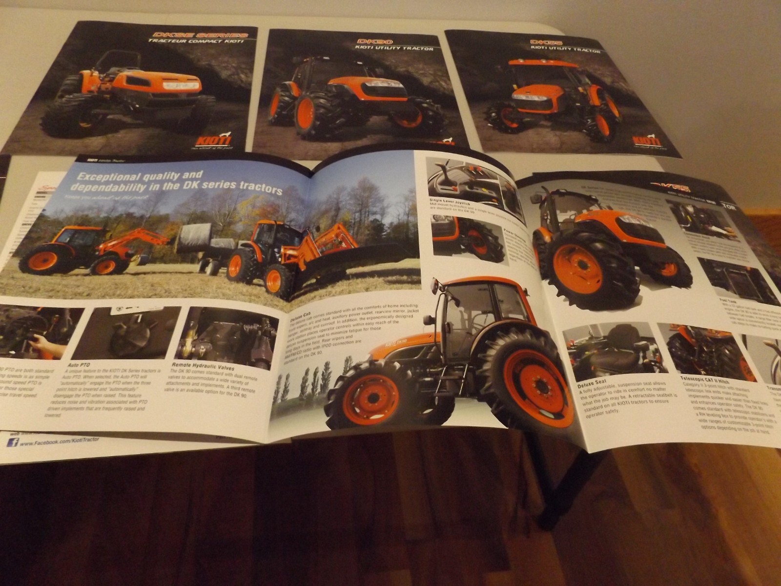 7-pc. KIOTI COMPACT & UTILITY TRACTORS, 2012