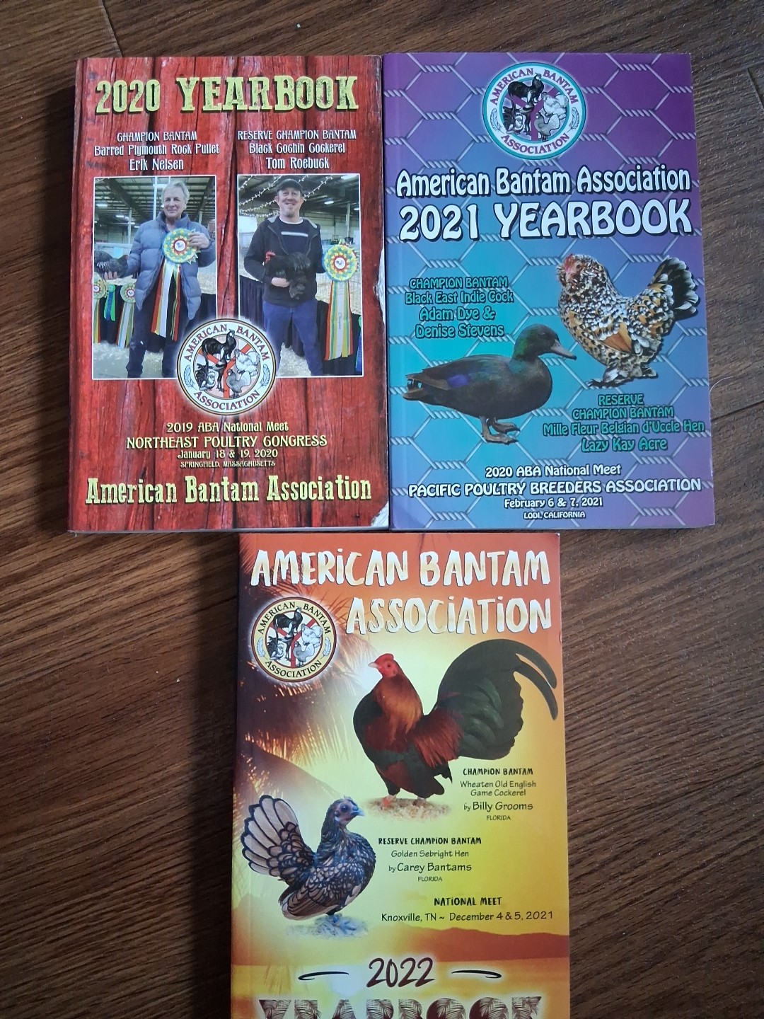American Bantam Association 2020, 2021 & 2022 Yearbooks. New. ÷