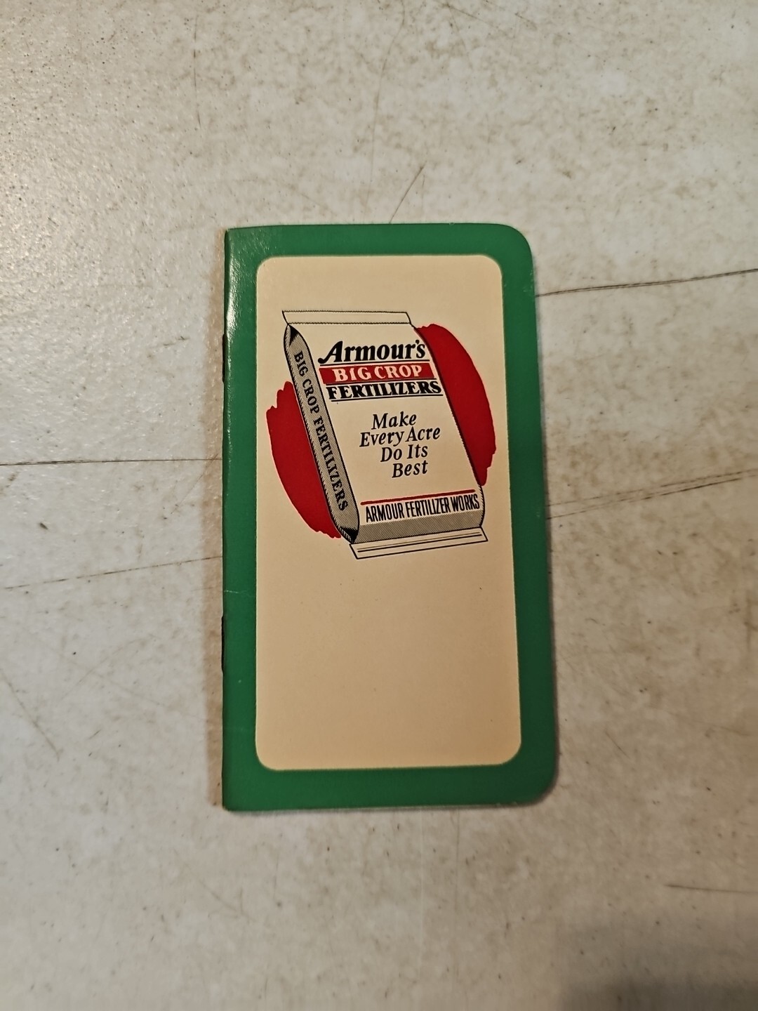 VTG 1950-51 Agriculture Armour&rsquo;s Big Crop Fertilizer&rsquo;s Calendar Notepad