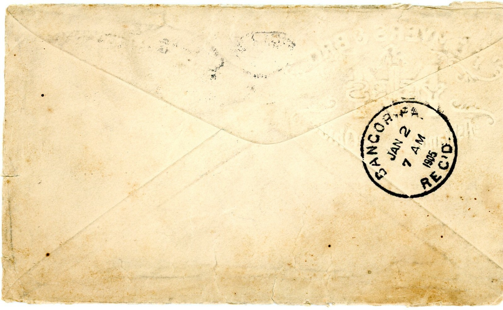 1904 Embossed Envelope – F.E. Myers & Bros. Ashland Ohio
