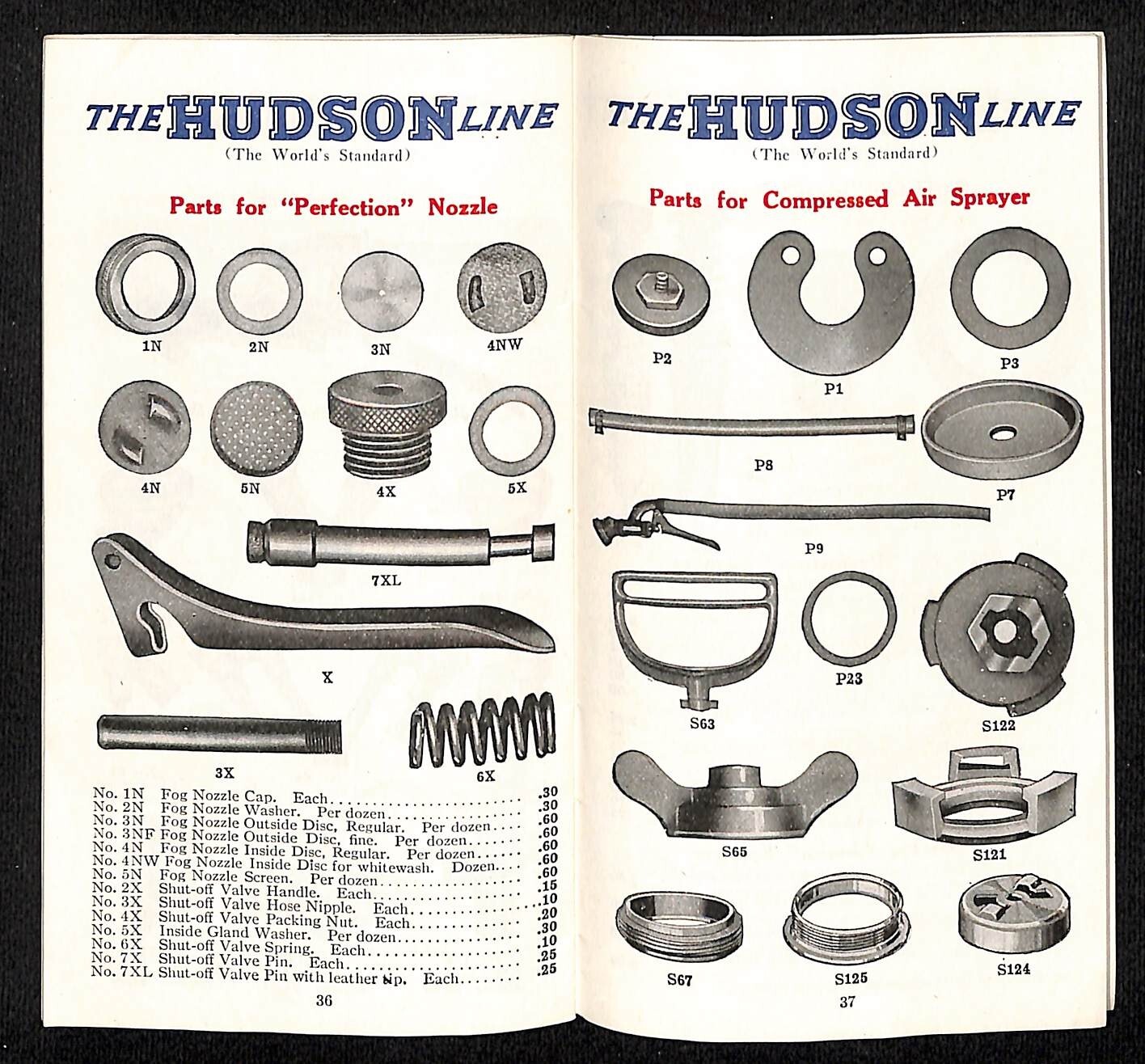 Hudson Sprayers Catalog Booklet 1926 44pp Illustrations Prices Part Nos. Scarce