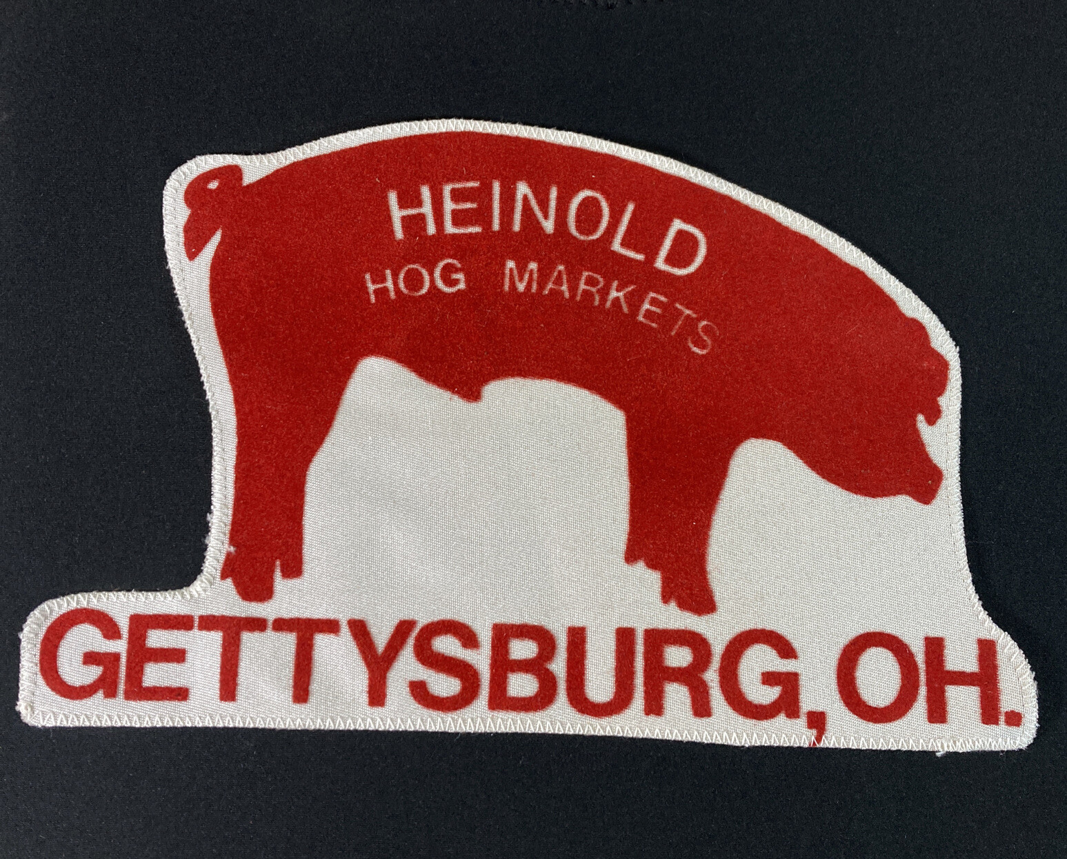 Large Heinold Hog Markets Gettysburg Ohio Farming Agriculture Farm Logo Patch
