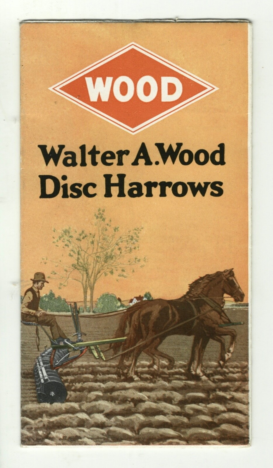 CA 1930 WALTER WOOD DISC HARROW FLYER MOWING REAPING MACHINE CO HOOSICK FALLS NY