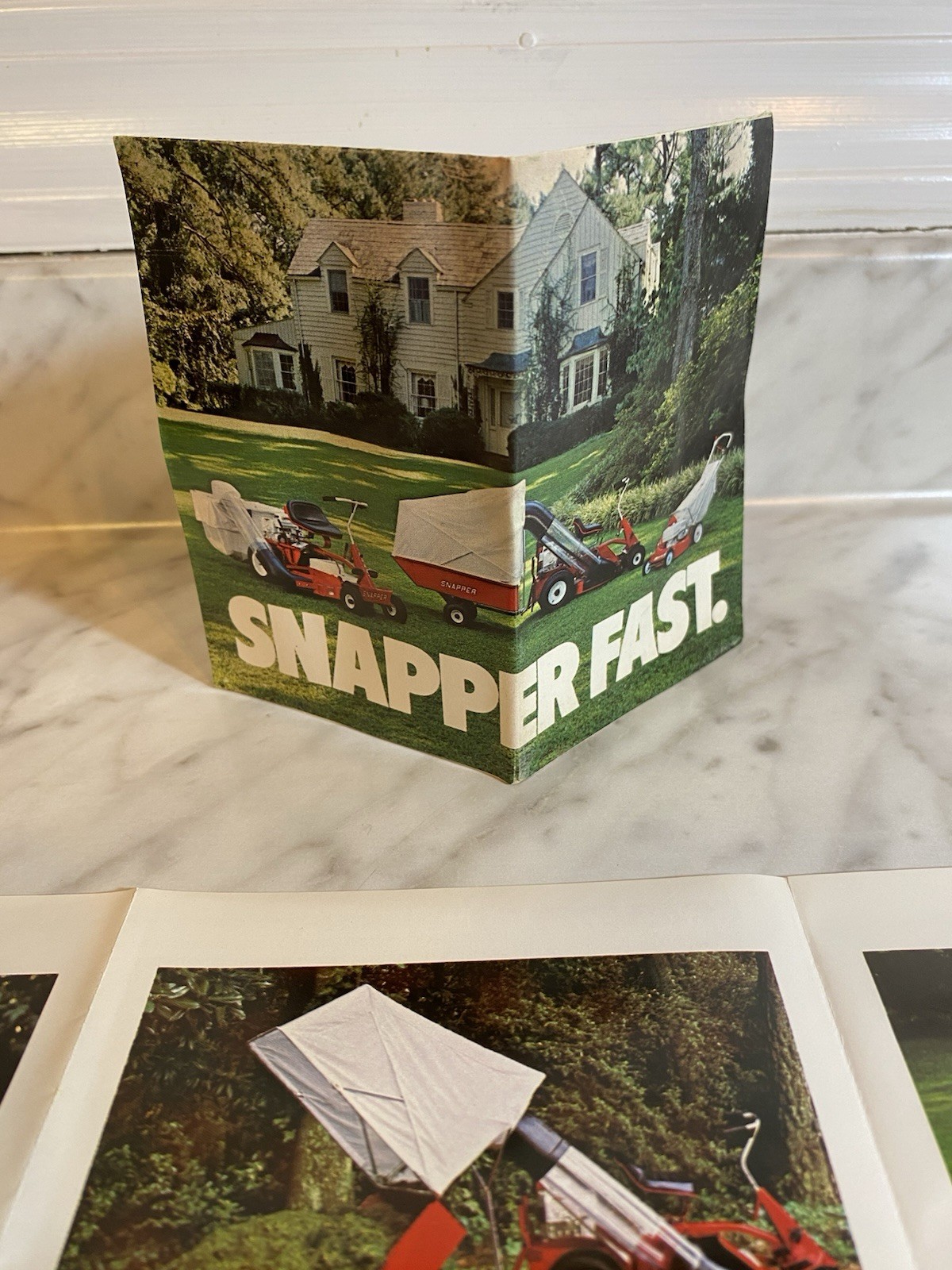 1970s-80s Snapper Lawn Mower & Tiller Original Advertising Foldout Brochure