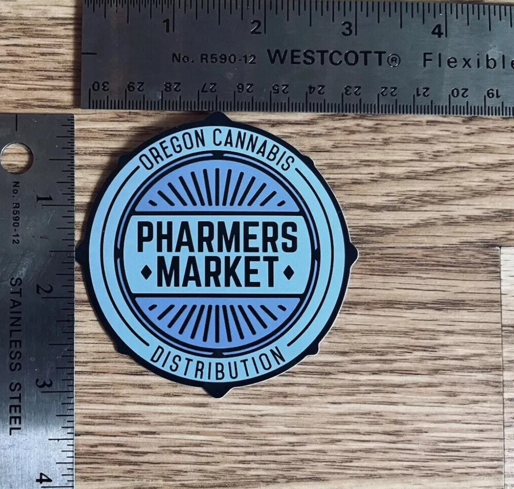 *VARIETY* GLOSSY VINYL STICKER – OREGON, USA CANNABIS CONCENTRATE ADVERTISEMENT