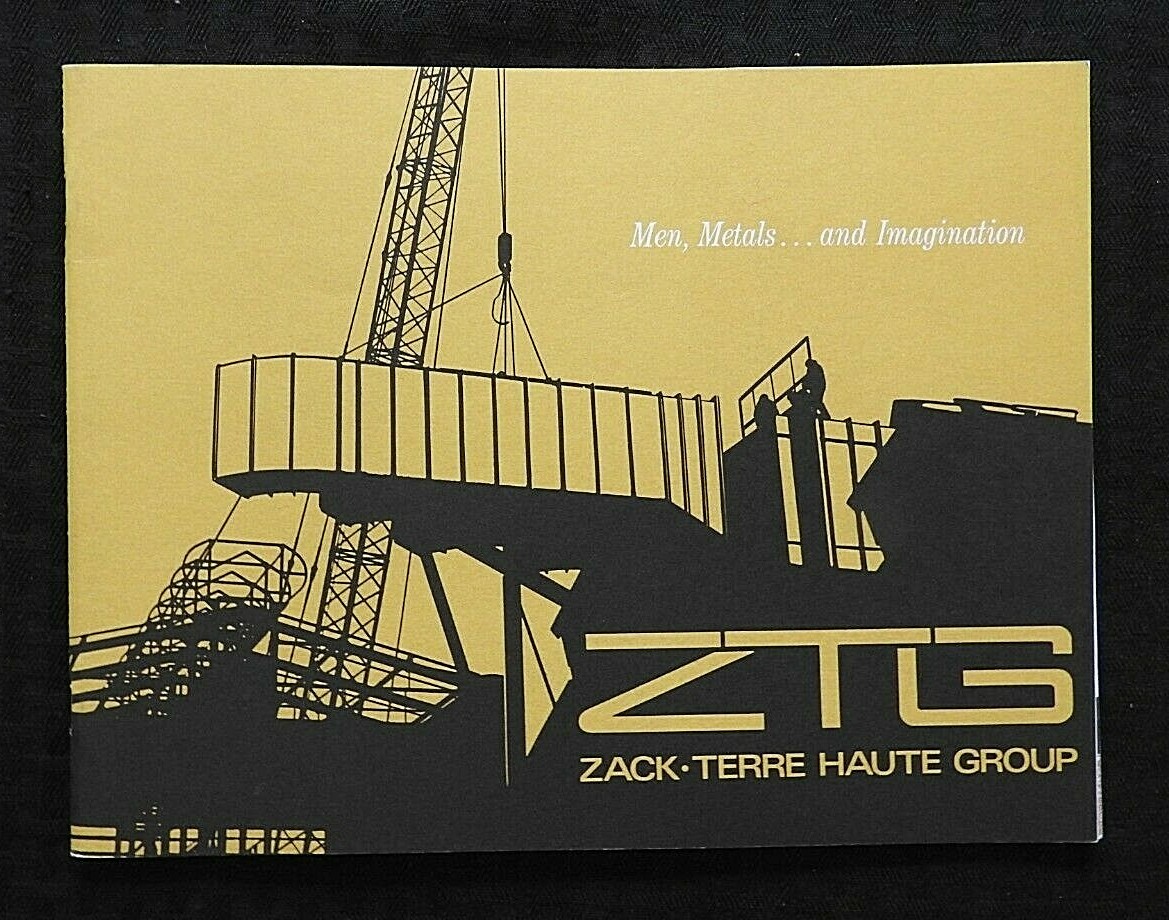 c1970 ZTG HANS J. ZACH TERRE HAUTE GROUP SHEET METAL FABRICATION BROCHURE MINTY
