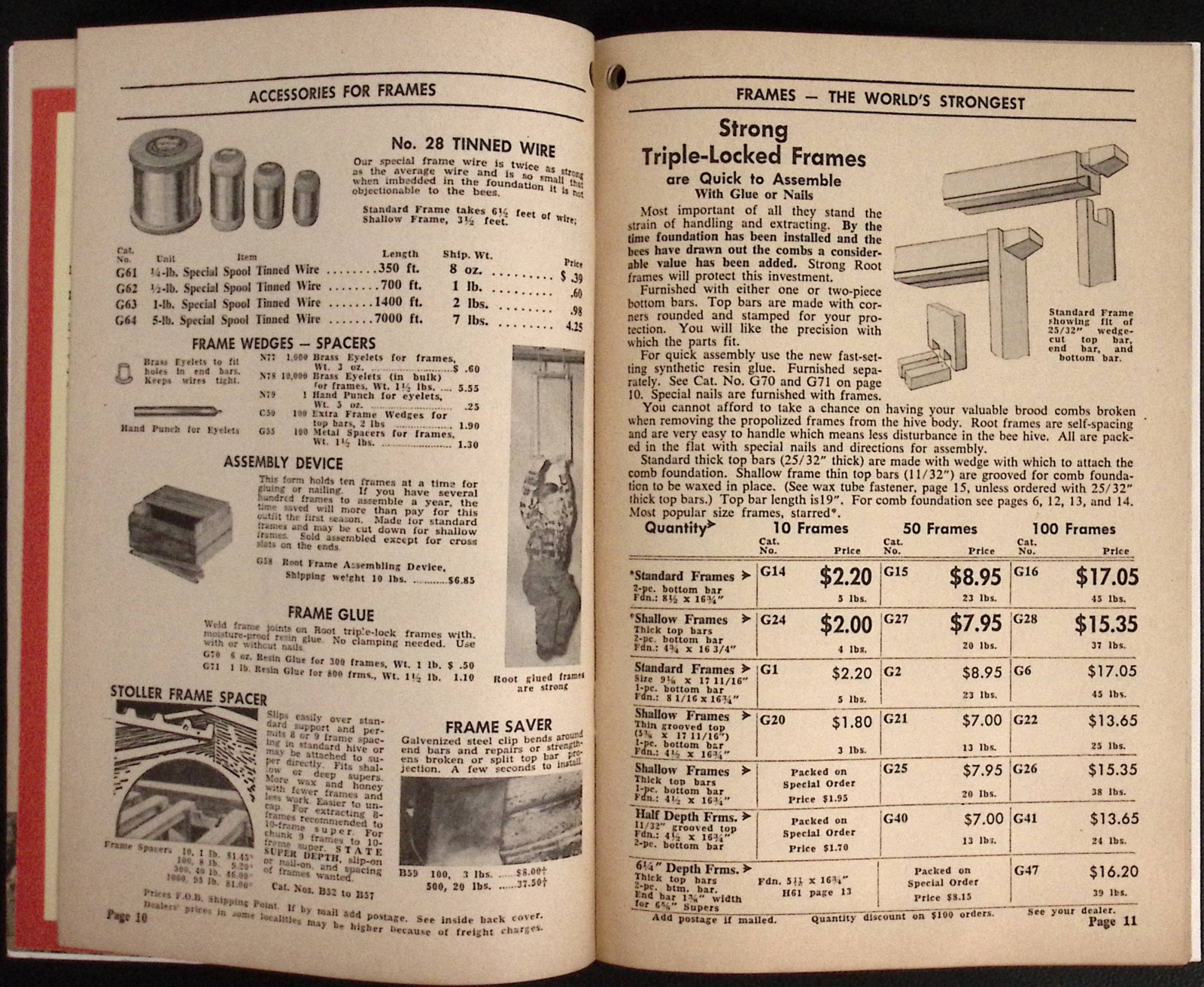 1957 World Fanous Bee Supplies Catalog A I Root Company Medina OH