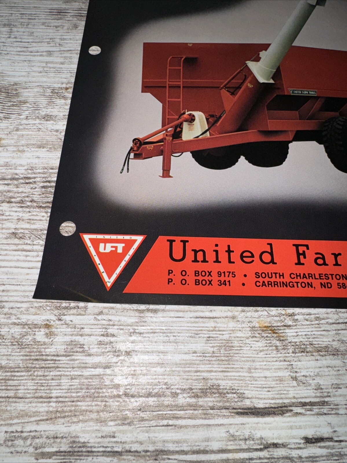 United Farm Tools Inc 754 Grain Buggy Sales Brochures Oelwein Iowa DP